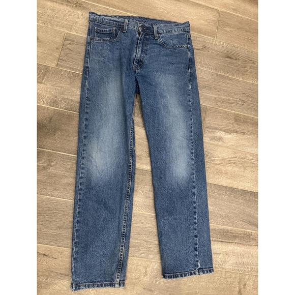 Levi's Other - Levi's 505 Men's Jeans W32 L30 Blue Straight Leg Regular Fit Zip Fly Denim